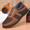 Stivaletti da neve casual da uomo Valstrend, spessi e vellutati, con suola antiscivolo e design caldo e morbido.