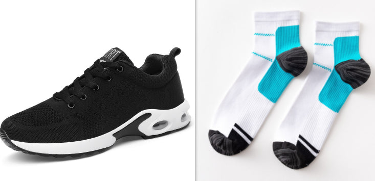 Scarpe da corsa di coppia in stile campus coreano Valstrend, scarpe sportive sneakers unisex con design moderno e dettagli colorati.
