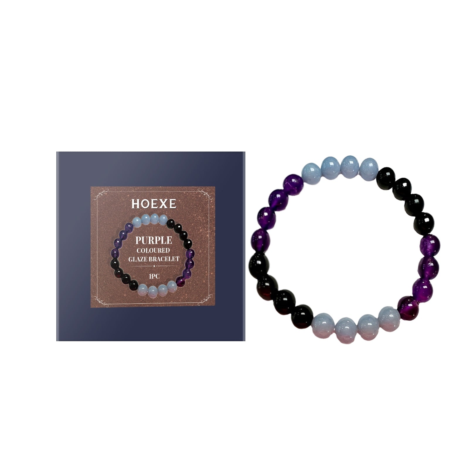 Bracciale in smalto viola colorato Valstrend, con dettagli lucidi e design elegante, visibile in primo piano.