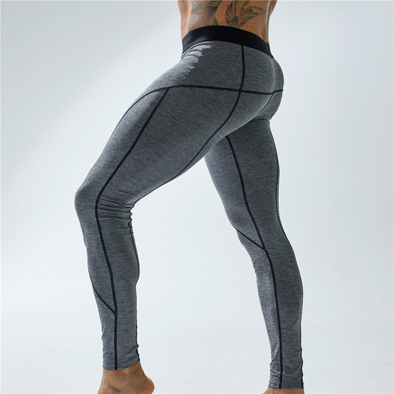 Pantaloni sportivi elasticizzati da uomo Valstrend, leggings aderenti per allenamento, tessuto traspirante e comodo