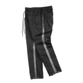 Loose Wide Leg Multi-pocket Patchwork Stripes Overalls