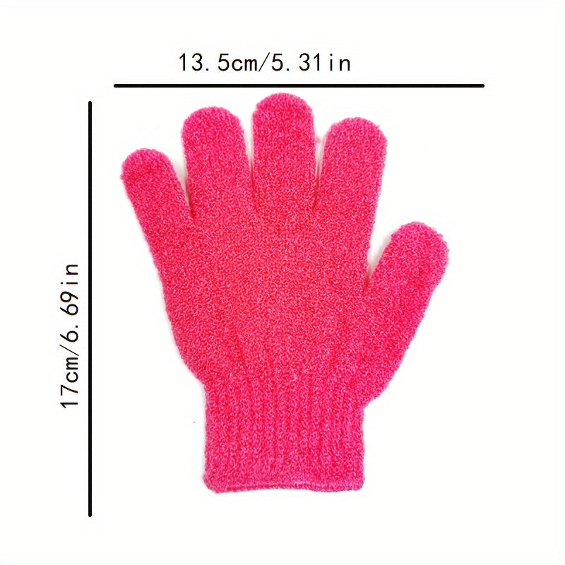 Guanti da bagno Valstrend, set di 3/6, doppi con texture per scrub e massaggi, ideali per il corpo e il massaggio con argilla