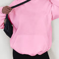 Women's Basic Solid Color Hoodie With Drawstring And Kangaroo Pocket, Plush Lined Warm Pullover - Casual Sportswear