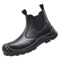 Scarpe di protezione da lavoro Valstrend per prevenire schiacciamenti e calci, con tomaia robusta e suola antiscivolo.
