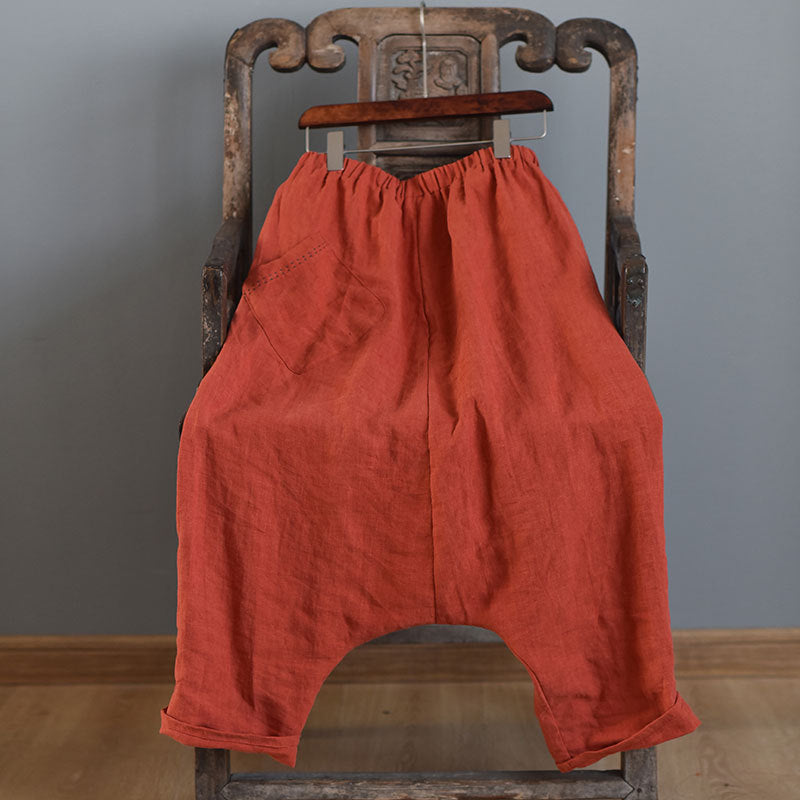 Pantaloni harem retrò Valstrend per primavera e autunno, pantaloni letterari pendenti con stile speciale e comodo.