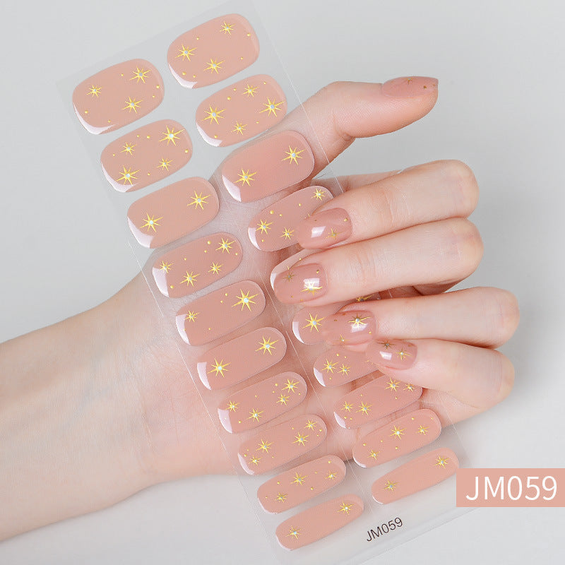 Adesivi per unghie autunno e inverno Valstrend, stickers smontabili impermeabili e durevoli con gel semi-cotto, decorazioni eleganti