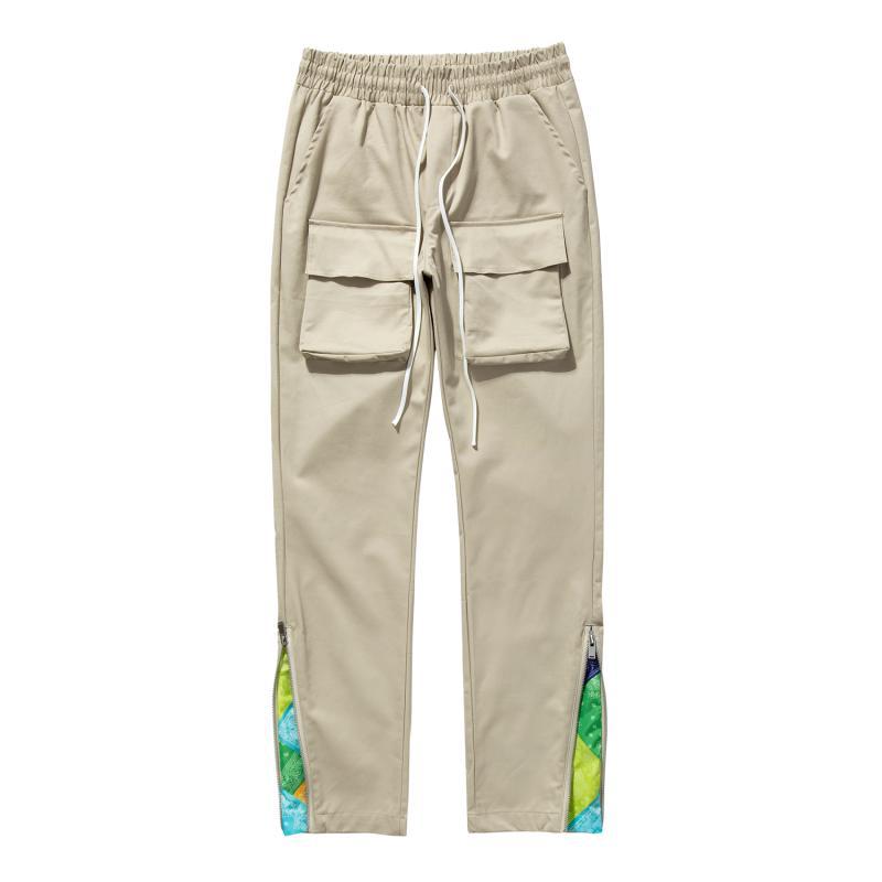 Salopette da uomo Valstrend shop, pantaloni con tasche piccole, stile street performance, tessuto resistente e moderno.