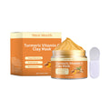 Maschera in argilla con curcuma e vitamina C di Valstrend Shop, crema per il viso con ingredienti naturali e proprietà rivitalizzanti