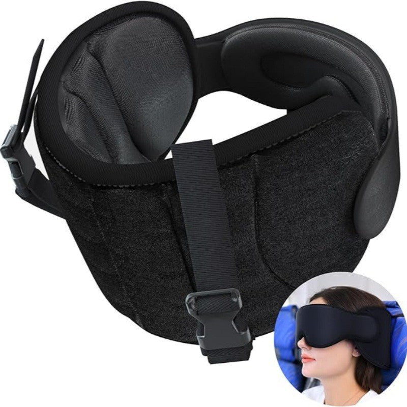 Memory Foam Filling Multifunctional Traveling Pillow With Eye Mask