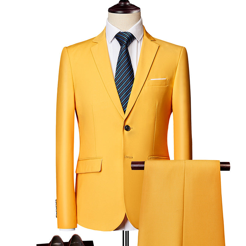 Completo uomo elegante Valstrend, abito da lavoro casual in due pezzi con giacca e pantaloni, stile business formale.