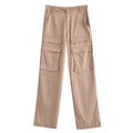 Women's Fashion Casual Silk Satin Textured Overalls
