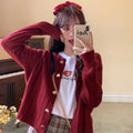 Maglione slim a righe in stile coreano Valstrend, vestibilità ampia e confortevole, con dettagli in stile casual e moderno.