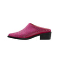 Sandali da donna Valstrend con punta a diamante, tacco quadrato, decorati con strass, comodi e eleganti per ogni occasione.