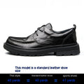 Scarpe casual in pelle da uomo Valstrend, scarpe estive con lacci, punta rotonda e tomaia in cuoio resistente.