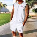 Pantaloncini sportivi casual da uomo Valstrend, stile europeo e americano, con maniche corte e design alla moda.