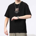 Camicia da uomo in cotone a maniche corte, stile casual, marca Valstrend, con collo e dettagli semplici.