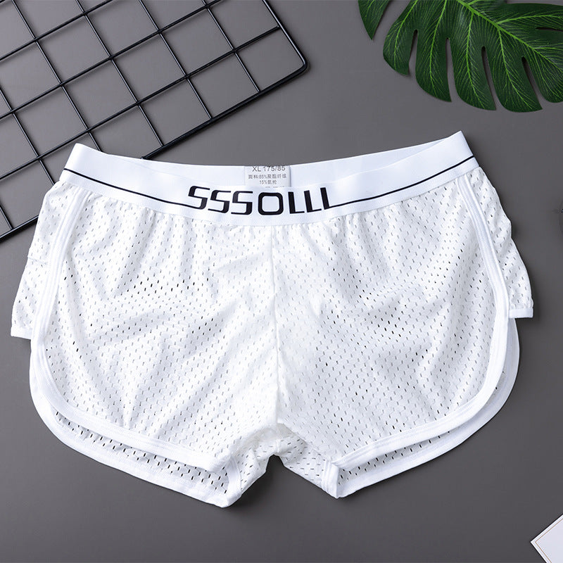 Pantaloncini da uomo Valstrend in mesh traspirante e stretch, stile casual e comodo, con design largo e moderno.