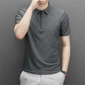 Camicia polo da uomo Valstrend, stile estivo casual con colletto, adatta a uomini di mezza età, in tessuto leggero e confortevole.