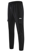 Pantaloni cargo casual in soft shell, stile streetwear, con multi-tasche e vestibilità dritta, marchio Valstrend.