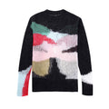 Maglione a collo alto in maglia traforata autunnale Valstrend, colore nuovo, con motivo a rete e taglio a casacca.