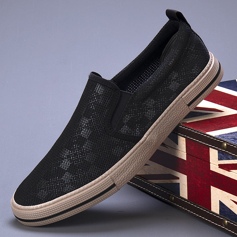 Scarpe da uomo Valstrend, sneakers casual traspiranti in tela con suola piatta, stile alla moda e comodo per l'uso quotidiano.