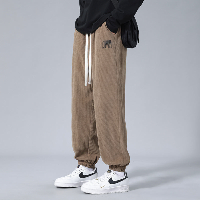 Pantaloni sportivi casual da uomo Valstrend, tessuto morbido, vestibilità comoda, stile pratico e moderno, ideali per il lavoro.