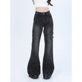 Jeans donna stile americano rétro, moda hip-hop, marca Valstrend, con dettaglio di jeans trendy e vestibilità slim.