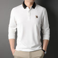 Autumn New Men's Thin Polo Shirt Casual Business Bottoming Shirt Men's T-shirt
