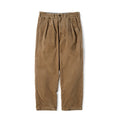 Pantaloni in velluto a coste Valstrend Workwear retro larghi a vita media pantaloni dritti in khaki