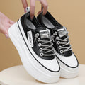 Scarpe bianche in pelle Valstrend con suola spessa, trasparente e stile casual, adatte a tutte le occasioni.