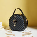 Chic Faux Leather Crossbody Bag with Cat Charm - Versatile Solid Color, Zip Closure, Perfect for Everyday Use - Available in Khaki, White, Pink, Black