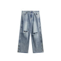Jeans larghi in stile retrò, wash vintage, marca Valstrend, modello street trendy, vestibilità comoda e alla moda.