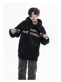 Maglione con cappuccio e fodera in pile, vestibilità morbida e larga, marca Valstrend, ideale per look casual e confortevoli.