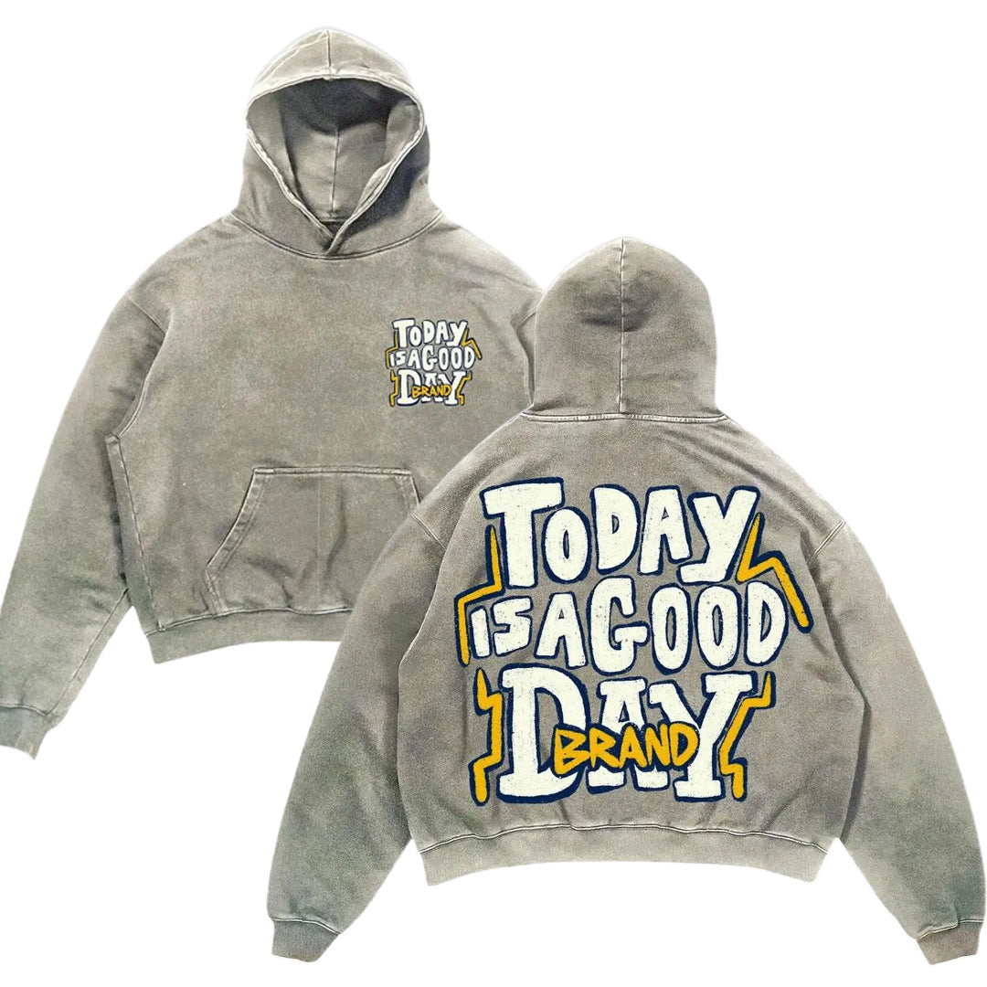 Pullover a maniche lunghe Valstrend con motivo Harajuku stampato, stile casual e alla moda, tessuto morbido e confortevole.