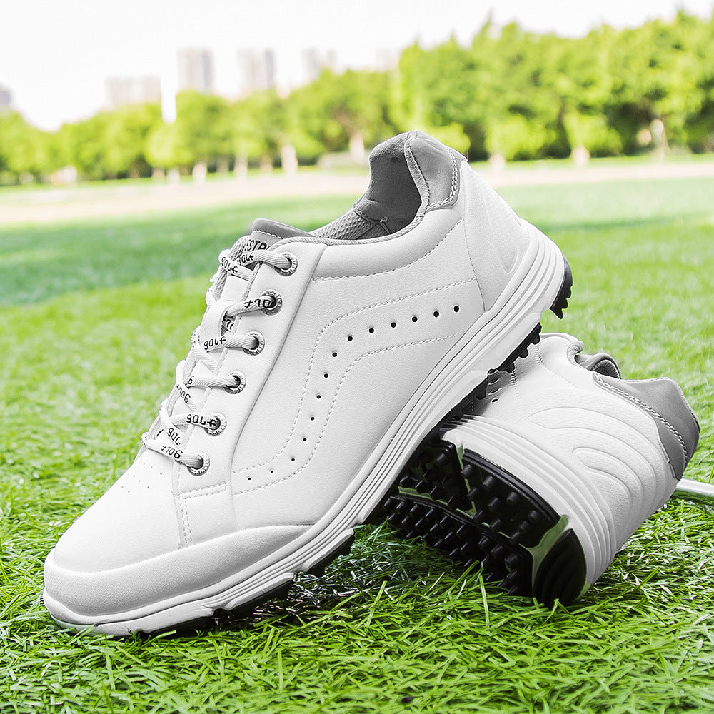 Scarpe da golf senza lacci Valstrend per uomo, stile sportivo e comodo, con suola antiscivolo e design moderno.