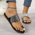 Ciabatte flat con copri dita Valstrend, scarpe leggere da vento estivo, taglia grande, sandali senza tacco, comode e leggere