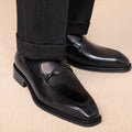 Scarpe in pelle da uomo primavera e autunno, versatili e comode, con finitura elegante, marca Valstrend Shop.