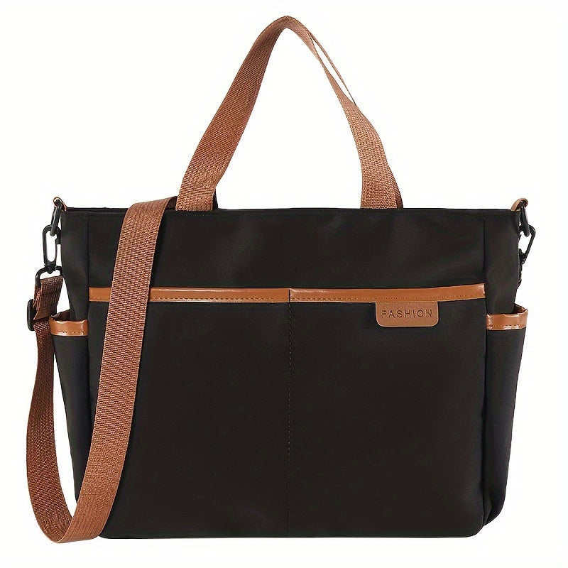 Casual Nylon Crossbody Bag With Adjustable Shoulder Strap, Lightweight Handbg, Perfect For School, Travel, And Daily Use
