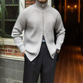 Men's Stand-up Collar Cardigan Retro Slim Fit
