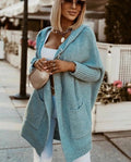 Maglione da donna Valstrend con cappuccio, tasca frontale e cuciture, ideale per il tempo libero e il look casual.