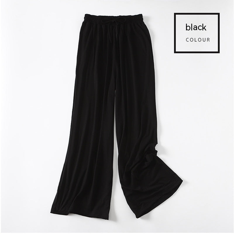 Pantaloni donna a zampa larga Valstrend, tessuto modal, stile casual e svasato, abbinabili facilmente, vestibilità slim.