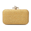 Simple Elegance Retro Straw Box Bag