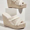Ciabatte donna Valstrend daily outdoor con nappe e suola in corda di canapa, comode per uso quotidiano all'aperto