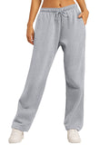 Pantaloni jogger casual da donna Valstrend shop, tessuto morbido, colore solido, vestibilità ampia e comoda, vista frontale
