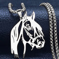 Collana Valstrend con ciondolo quadrato in acciaio inossidabile oro e argento, stile Zodiac Junma, con perle.
