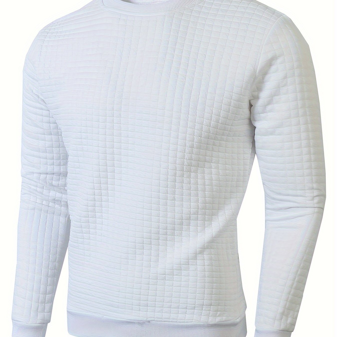 Felpa uomo Valstrend, casual e traspirante, con girocollo e maniche lunghe, ideale per passeggiate in città e attività all'aperto.