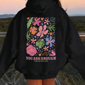 Casual Print Hoodie with Fleece Lining for, 100% Polyester Knit Fabric, Loose Fit Pullover with Hood - Fall/Winter Season, Youth Hooded Sweatshirt with Alphabet Pattern, Slight Stretch