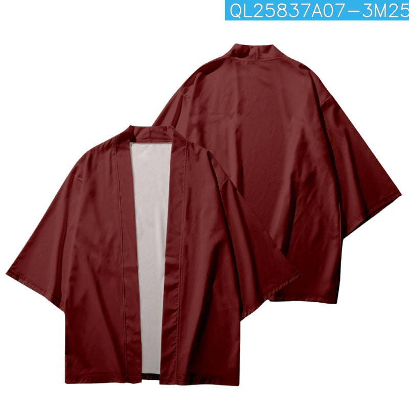 Camicia cropped da uomo Valstrend con stampa 3D, stile moda maschile, dettaglio frontale e design moderno.