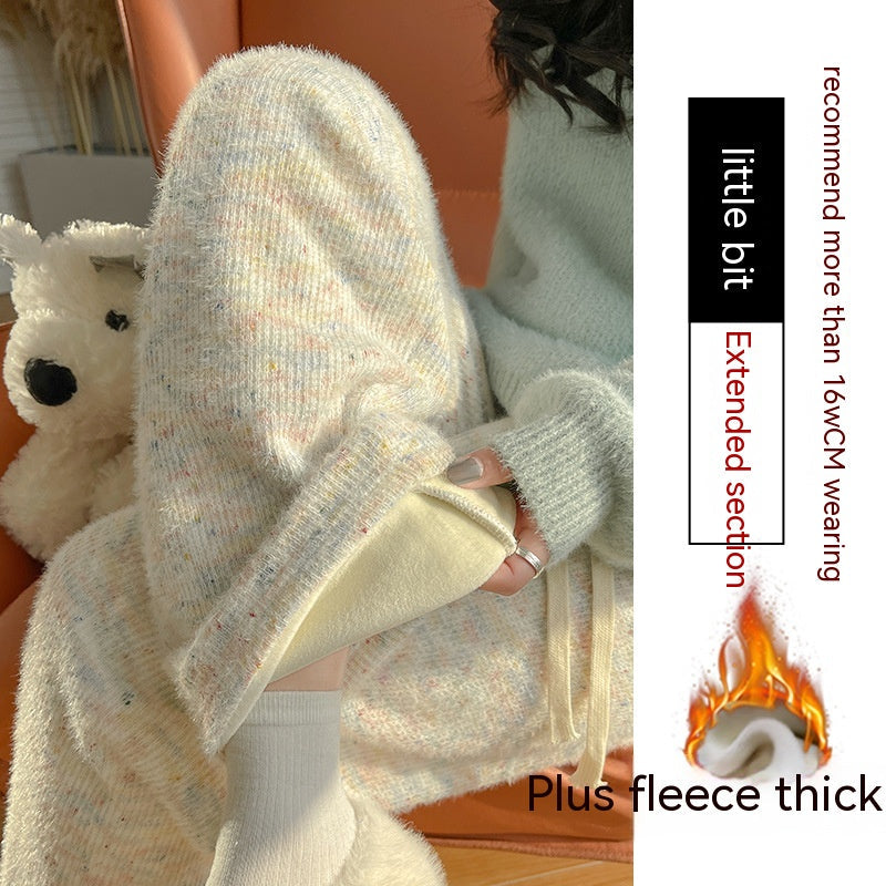 Pantaloni donna Valstrend moda casual a gamba larga e drappeggiata, stile mop dritto e comodo, tessuto leggero e trendy