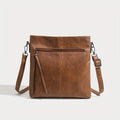 Borsa mini a tracolla retrò in pelle PU, quadrata, con zip, ideale per uso quotidiano, marchio Valstrend shop.
